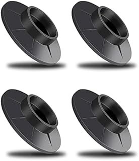 MYLERCT 4 Pcs Washing Machine Feet Pads, Black Anti Slip Rubber Foot Pad, Sucker Mode Furniture Vibration Pads, Suitable for Washing Machine, Refrigerator, Dryer and Other Furniture
