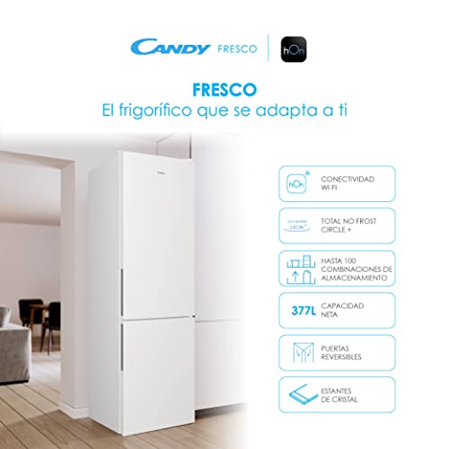 Candy-Fresco-CCE4T620EW-Frigorifico-Combi-60CM-Altura-2m-377L-Total-No-Frost-Circle-Conectividad-Wifi-Cajon-Verdulero-Electronico-Interno-LED-Puertas-Reversibles39DB-Clase-E-Blanco Candy-Fresco-CCE4T620EW-Frigorifico-Combi-60CM-Altura-2m-377L-Total-No-Frost-Circle-Conectividad-Wifi-Cajon-Verdulero-Electronico-Interno-LED-Puertas-Reversibles39DB-Clase-E-Blanco
