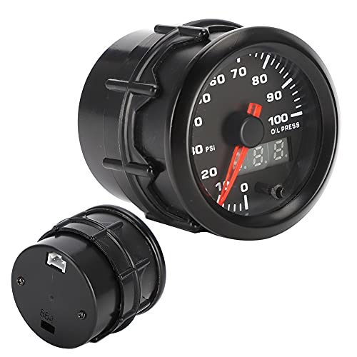 Jauge de pression d'huile pour éviter les pannes moteur manomètre ABS 52mm LED 7 couleurs