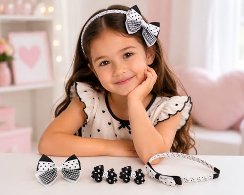 Image of Babies Bloom Designer Hair Bow, Baby Headband and Hair Accessories Set, Random Color, Design May Vary (Set of 5)