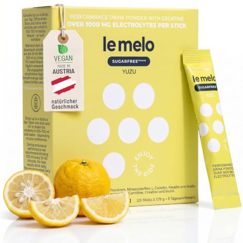 le melo® Elektrolytgetränk | 1.000+ mg Elektrolyte, Vitamine & Mineralstoffe | Optimiert Wasseraufnahme | Für Sport & Alltag & Erholung