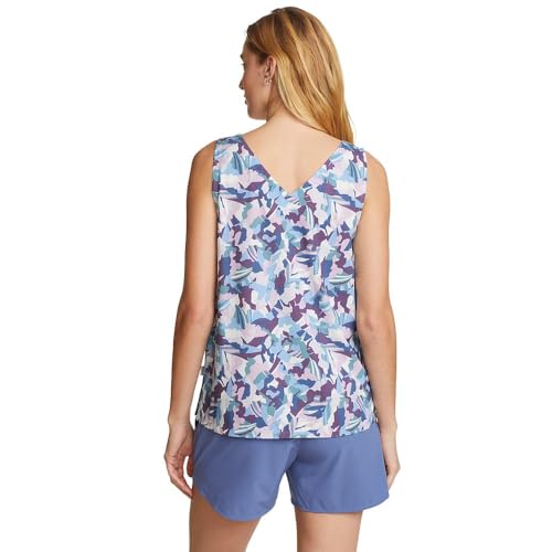 Eddie Bauer Departure V-Neck Tank Print Light Plum by Eddie Bauer - Used condition - Image 2