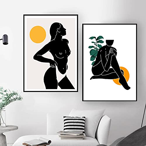Affiches et gravures de salon abstraites pour habiller un mur vide avec style nordique 50x70