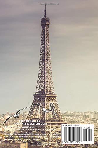 Paris notebook vintage eiffel tower journal:eiffel tower notebook,eiffel tower notepad,6" x 9" inch (15.24 x 22.86 cm),110 lined pages: Eiffel tower ... notebook for girls,paris journal for women - Image 2