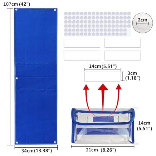 Tableau en feutre bleu pour structurer la routine des garçons et filles facilement - 2
