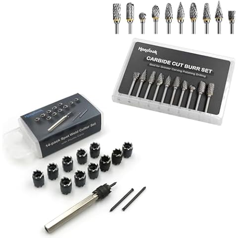 Spot Weld Cutter Kit with Carbide Burr Set Bundle Cover