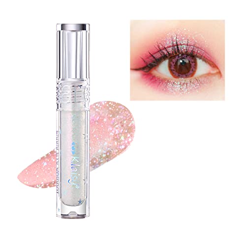 Quxunzzz Liquid Glitter Eyeshadow, Metallic Glitter Shimmer Eye Looks Waterproof Long Lasting Quick-Drying Sparkling Eye Shadow Makeup Liquid Glitter Eyeliner #228 #TOP10