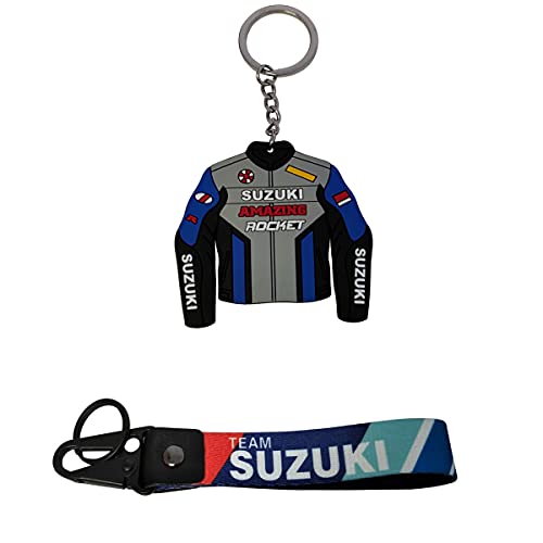 Hest Big Keyring & Rubber Keychain Motorcycle Scooter Atv Car Suzuki Accessories Gift ((Type B)) #TOP18