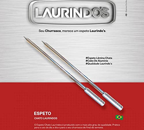 10x Espetos De Inox Lâmina 70cm 6-Espada e 4-Duplo Churrasco