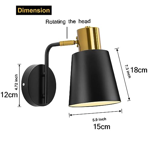 Apliques de pared estilo granja recargables por USB 8