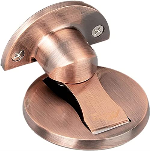 Batente de porta de aço inoxidável forte magnético montado na parede, batente de porta invisível, an