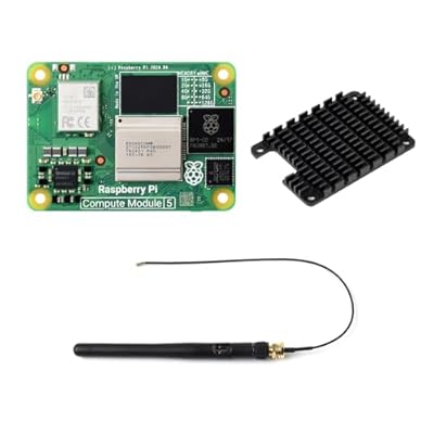 Waveshare Pi Compute Module 5 CM5104032 (with WiFi Module, 4GB RAM, 32GB Flash eMMC), Raspberry Pi Computing Module Core Board CM5, Also Comes with an Antenna and a HEATSINK (3 Items) | Ya disponible en tu tienda friki favorita! En mundofriki.es!