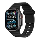 Cinturino Sportivo per Apple Watch uomo e donna,38mm 40mm 41mm 42mm 44mm 45mm 46mm 49mm, traspirante, Cinturino in silicone impermeabile per iWatch Ultra 3/Ultra 2/Ultra Series 11/10/9/8/7/6/5/4 SE