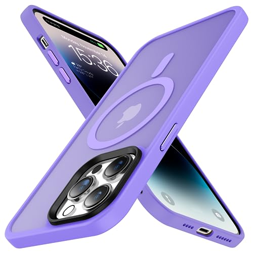 Coque iPhone 12 Pro compatible MagSafe Meifigno violette protection militaire dos mat