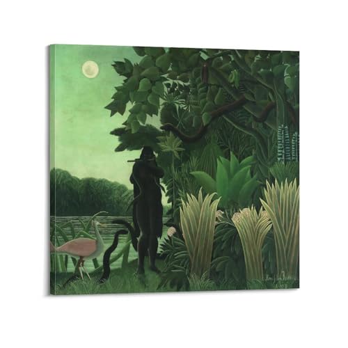 Poster The Snake Charmer Henri Rousseau 50x50 cm pour salon