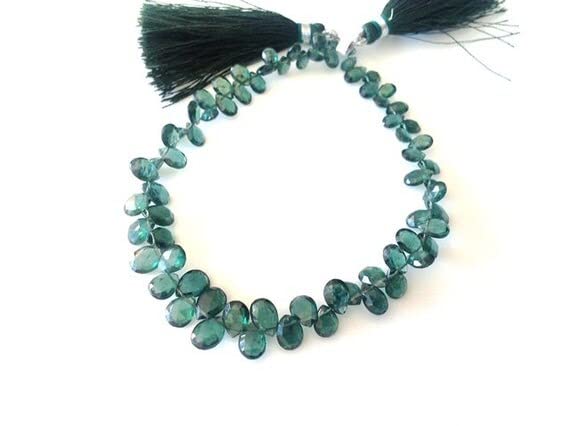 Apatite verte fil de perles briolettes cadeau idéal pour passionné de gemmes