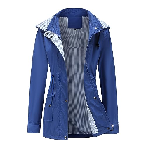 Veste de pluie imperméable et coupe-vent avec poches zippées - 2