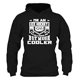 I'm an Ice Hockey Girl Hoodie Sweatshirt, Long Sleeve Hoodie Black,3XL