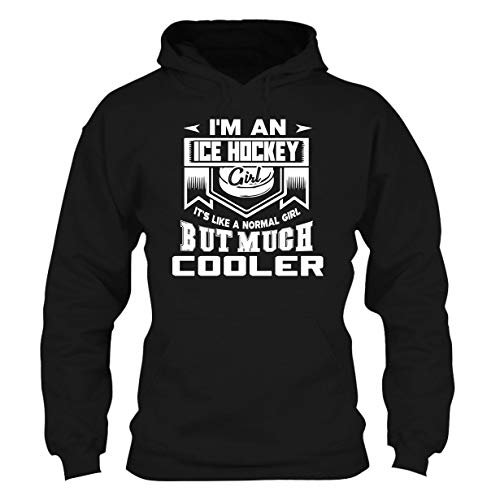 I'm An Ice Hockey Girl Hoodie Sweatshirt, Long Sleeve Hoodie Black,3Xl #TOP28