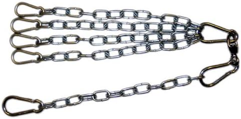 Heavy Bag Chain & Swivel Assembly (4 Snap Hooks)