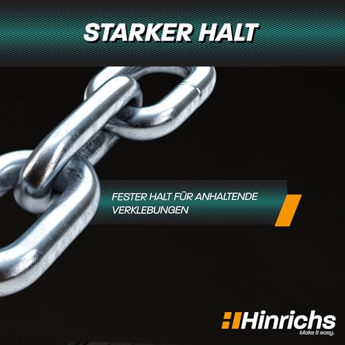 Hinrichs Sprühkleber 400ml - extra stark & wasserfest - Kleber für Dachhimmel, Stoff, Kunststoff, Papier, Pappe, Styropor, Metall uvm. - Heimwerken, Handwerk & Auto - Klebespray transparent