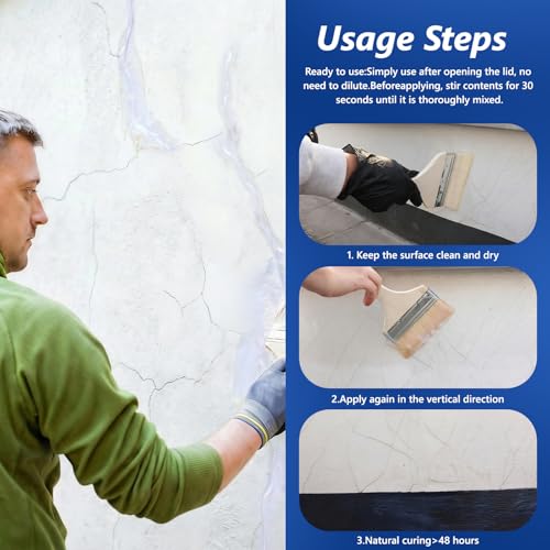 Invisible Waterproof Agent, 35 Oz Transparent Waterproof Coating for Roof Repair, Walls, Window, Bathroom, Kitchen, Water-Based Clear Sealant, Indoor & Outdoor Transparent Water Proof Sealant - Thumbnail 4