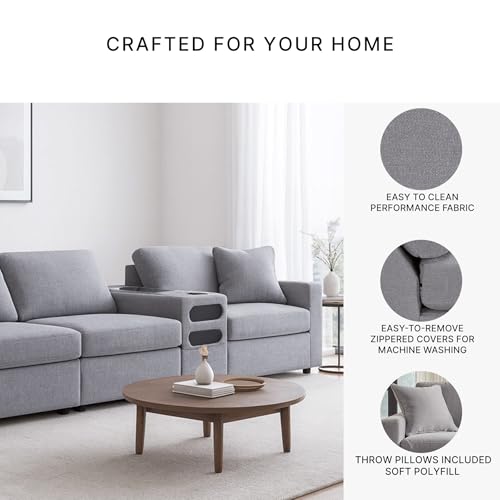 Image of Signature Design by Ashley Modular Sectional Sofa with Speakers