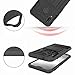 Phone Case for Huawei P20 Lite with Tempered Glass Screen Protector Cover and Stand Kickstand Hard Rugged Hybrid Protective Cell Accessories TPU Huwai P20lite P 20 Haweii Nova 3E Cases Men Women Black