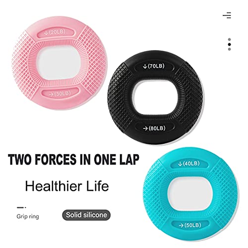 Adaliven Grip Strength Trainer, Hand Grip Strengthener (3Pcs, 6 Resistance), Finger Exerciser, Forearm Grip Workout, Hand Gripper, Great For Rock Climbing, Rehabilitation Training, Home And Office #TOP6