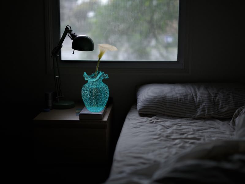Miniatura 8 de Jarrones de vidrio luminoso hechos a mano para flores, decoración nórdica para sala de estar, perfectos para flores, decoración, centros de mesa y
