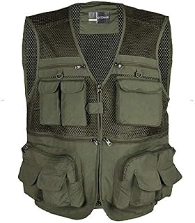 LOOGU Outdoor Fly Fishing Vest with Multi-Pockets for Fishing,Hunting, Hiking, Climbing, Traveling, Photography