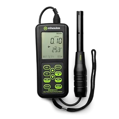 Milwaukee Waterproof Logging Portable EC/TDS/Salinity/Temperature Meter with USB - MW306