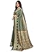 BishtHub Fashion Women's Kalamkari Art Silk Bollywood Style Saree With Unstitched Blouse Piece -(BINDU GREEN)