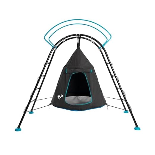 TP Monkey Bar Climber and UFO Hanging Fort Den, Jungle Gym, Active Outdoor Fun, Ages 3-8