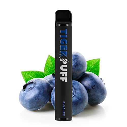 Tiger Puff Blue Ice (Arándano helado) - cigarrillo electrónico desechable sin tabaco y sin nicotina Cover