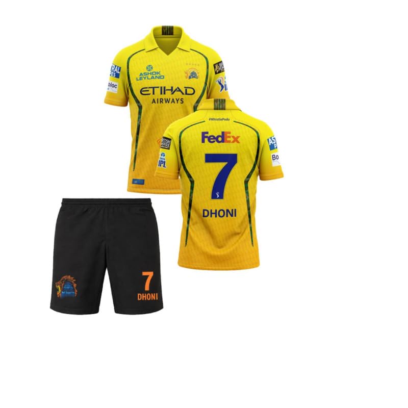 CSK Jersey New Dhoni 2026 with Logo Shorts for (Men&Boys,Kids) - Review, Price and Buying Guide