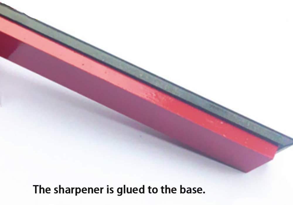 Pietra per affilare i coltelli, pietra per affilare a olio 3000 ruby con base antiscivolo per coltelli da cucina, forbici, rasoi e altro - 150x20x5mm