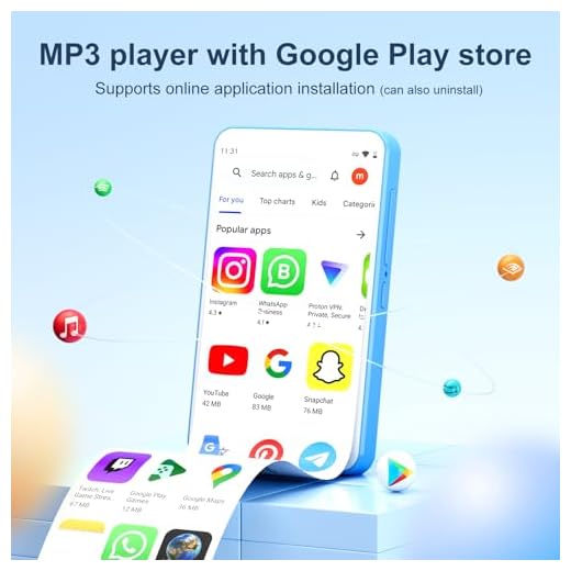 80GB Bluetooth MP3 Player with WiFi