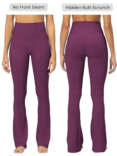 Mini legging évasé sans couture avant Sunzel en rouge cerise chic