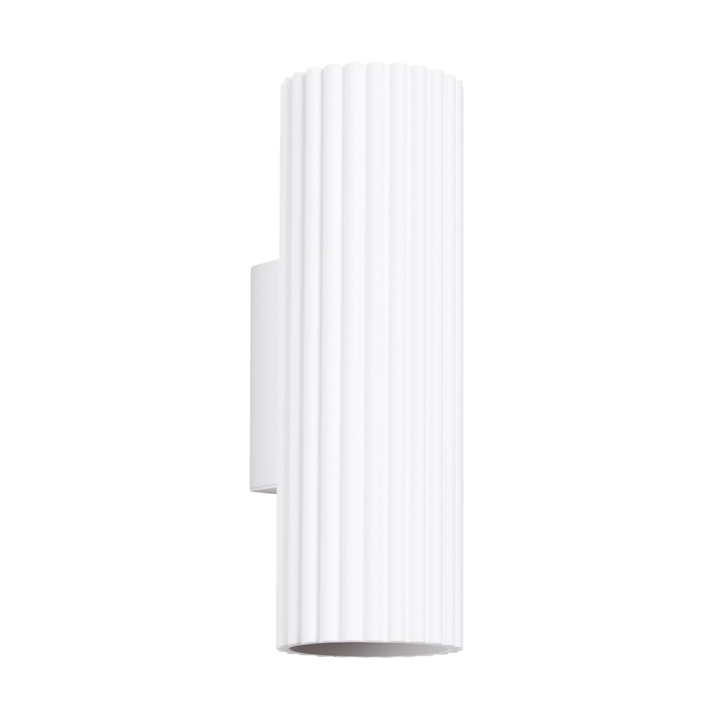Sollux Lighting Lampada Da Parete Applique Da Parete In Alluminio 1 Paralume 6,5 x 8,5 x 20 cm Karbon Bianco