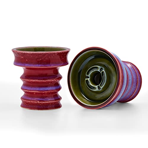 Tabakkopf Shisha Phunnel Kopf – Kitosun Shisha Kopf Shisha Bowl Shisha Aromen 15gTonschale mit Rand kompatibel mit allen HMD Provost & Foil