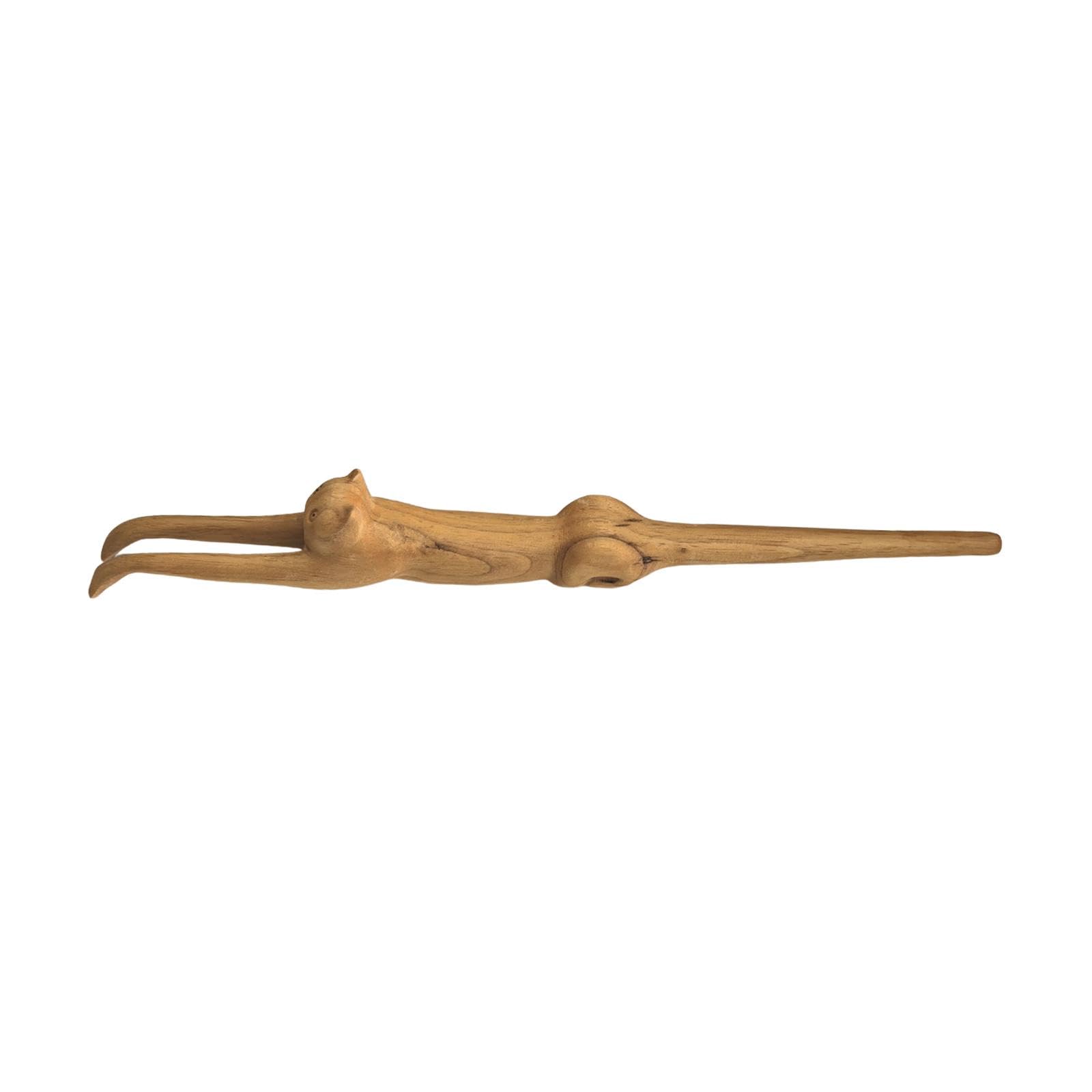 Sharplace Rascador de espalda de madera con mango largo de 45 cm para hombres y mujeres. Herramienta para el cuidado de espalda, ideal para el baño,