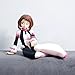 QAHEART MHA Girl Figures Toga Himiko Sitting Figure Uraraka Ochako Model Statue Figurine Desktop Ornaments