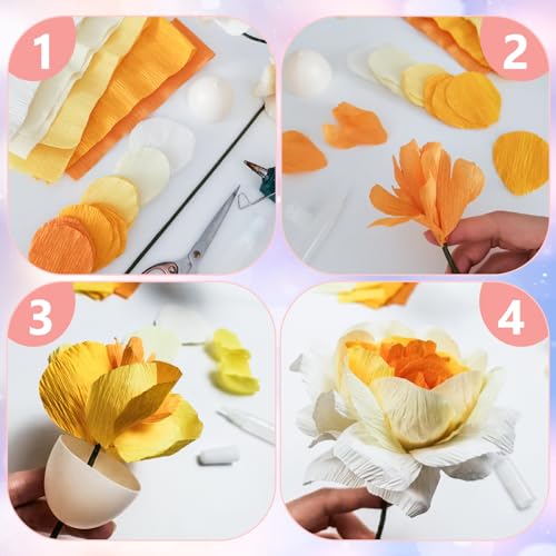 8Rolls Pastel Crepe Paper Streamers - 656Ft Rainbow Party Decorations for Birthday, Wedding, Bridal, Baby Shower, New Year, Christmas, Engagement Parties & Craft Supplies