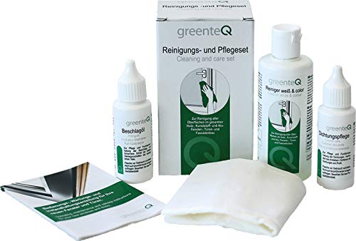 Preisvergleich Produktbild greenteQ Reinigungsset Fenster, professionelle Fensterreinigung, für PVC-, Holz-, und Aluminiumfenster