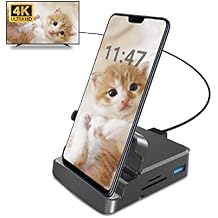GKI 7-in-1 USB-C Docking Station with 4K HDMI, Phone to TV Adapter, Multiport Hub for Samsung DeX, Android Phones, DP Alt Mode