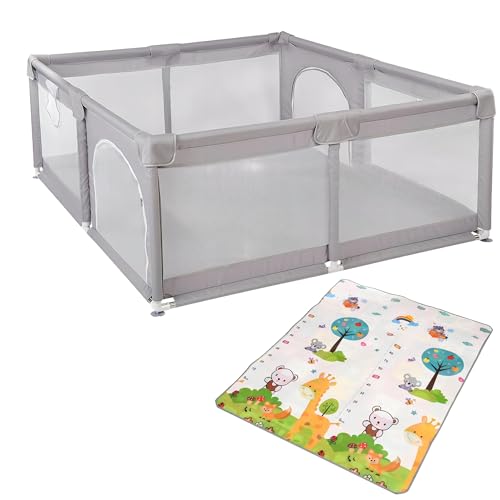 Parc bébé modulable anti-basculement avec ses 8 ventouses