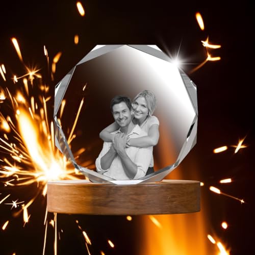 3D Crystal Photo, Mothers Day Gifts for Women Men Wife