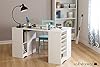 South Shore Artwork Craft Table with Storage Pure White, Coastal #1