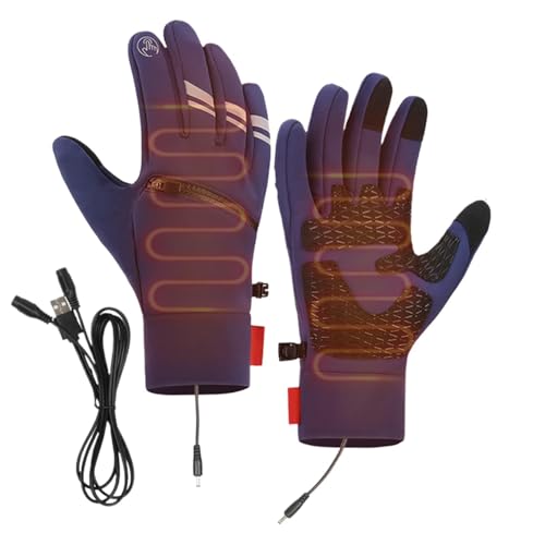 Gants chauffants imperméables avec fonction tactile homme